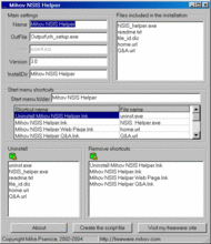 Mihov NSIS Helper screenshot
